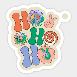 Ho Ho Ho Groovy Christmas Sticker